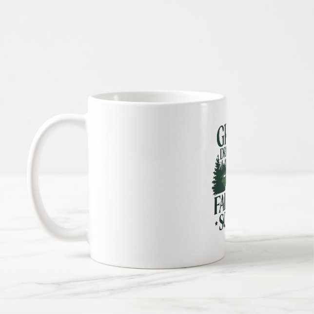 Green Dreams, Golf Trendy Coffee Mug (Left)