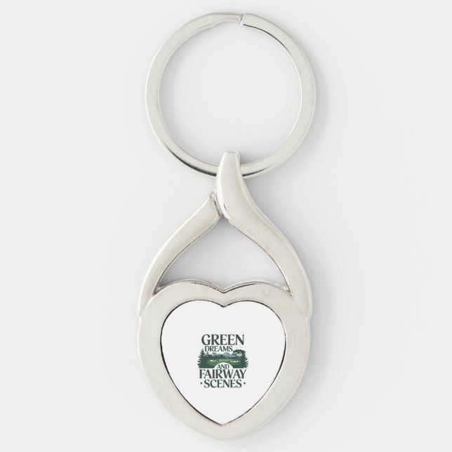 Green Dreams, Golf Trendy Key Ring (Front)