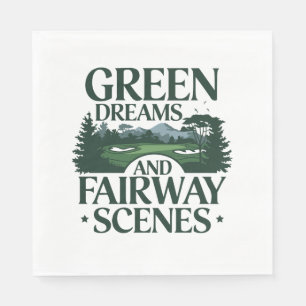 Green Dreams, Golf Trendy Napkin