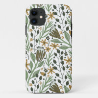 Green Dreamy Floral Pattern