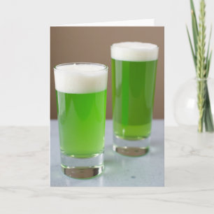 Green Drinks Refreshing Card
