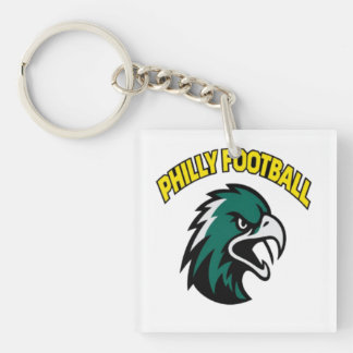 Green Eagle Mascot Philly Football Fan Apparel Key Ring