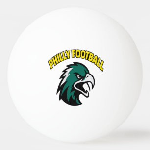 Green Eagle Mascot Philly Football Fan Apparel Ping Pong Ball