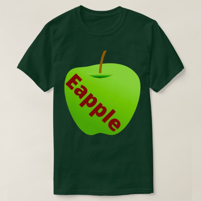 Green Eapple Eapple Funny Eapple 2 T-Shirt (Design Front)