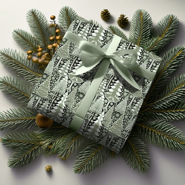 Green Earth Christmas Pattern#6 ID1009 Wrapping Paper (Creator Uploaded)