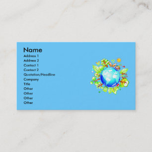 Green Earth Eco Friendly Business Card