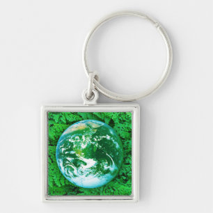 Green Earth - ecological awareness Key Ring