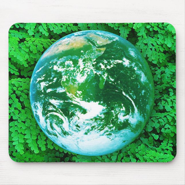 Green Earth - ecological awareness Mouse Mat (Front)