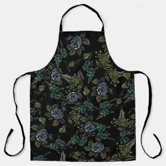 Green Earth Flowers Apron