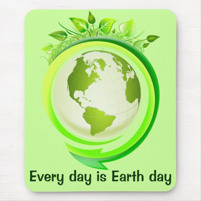 Green earth mousepad (Front)