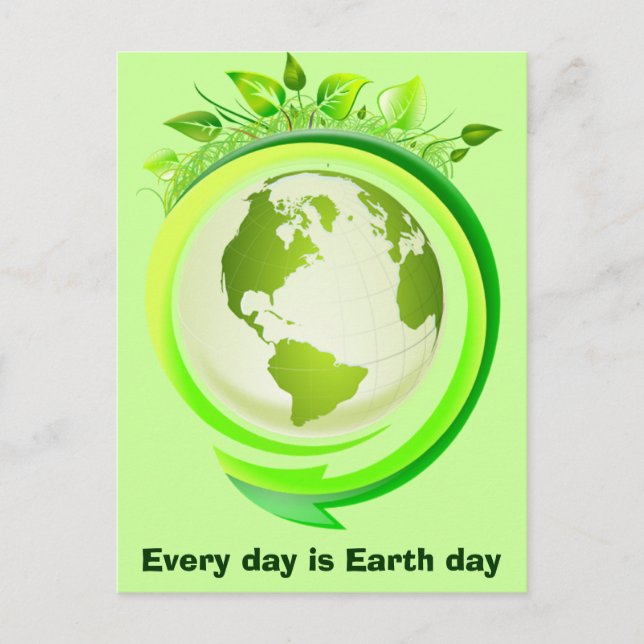 Green earth postcard (Front)