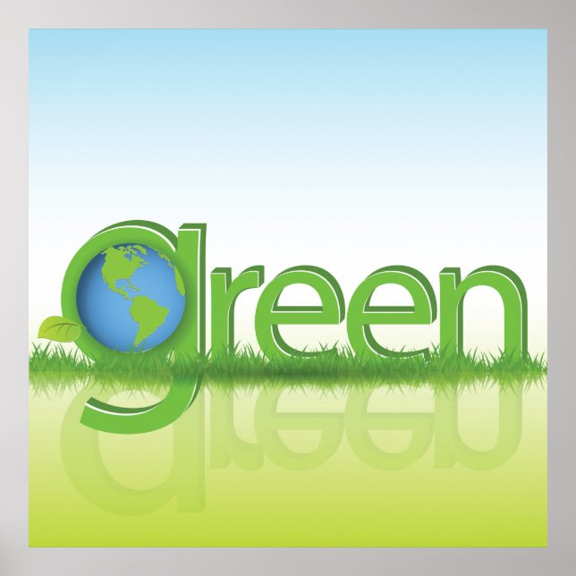 Green Earth World Poster (Front)