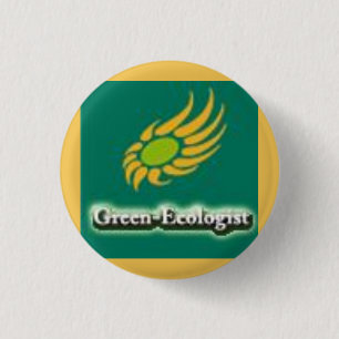 Green-Ecologist Party Logo 3 Cm Round Badge