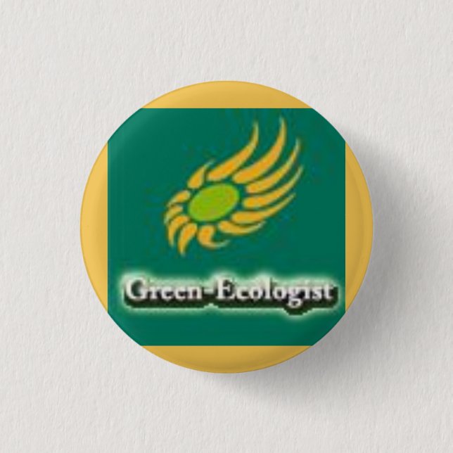 Green-Ecologist Party Logo 3 Cm Round Badge (Front)