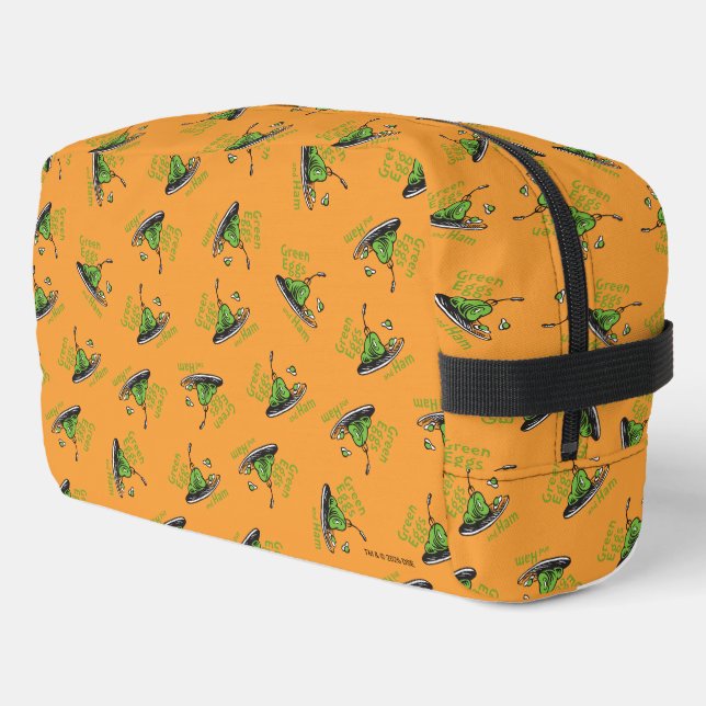 Green Eggs and Ham Pattern Dopp Kit (Left Corner)