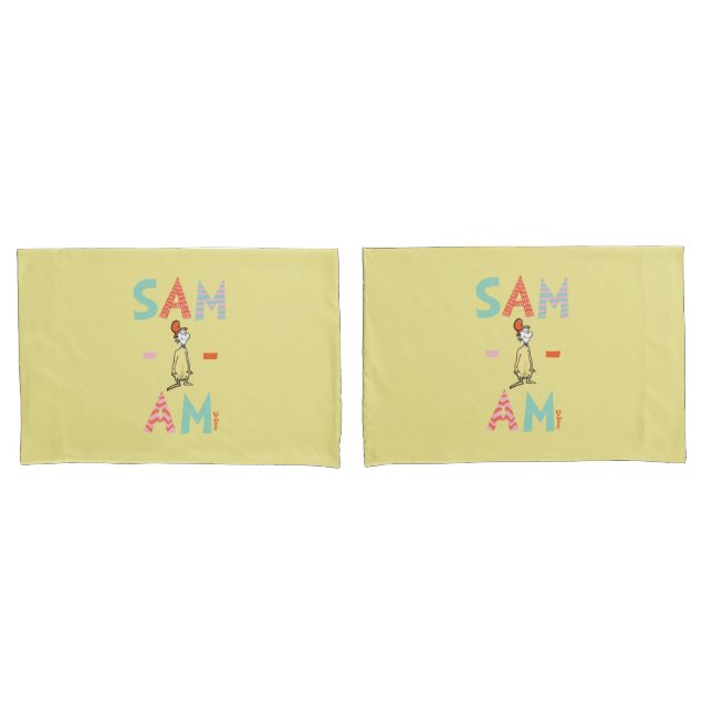Green Eggs and Ham | Sam-I-Am Pillowcase (Front-Set)