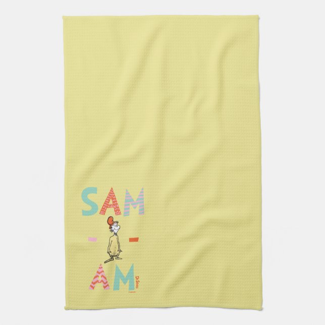Green Eggs and Ham | Sam-I-Am Tea Towel (Vertical)