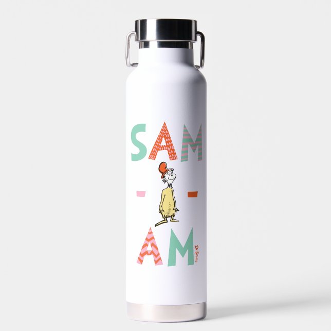 Green Eggs and Ham | Sam-I-Am Water Bottle (Front)