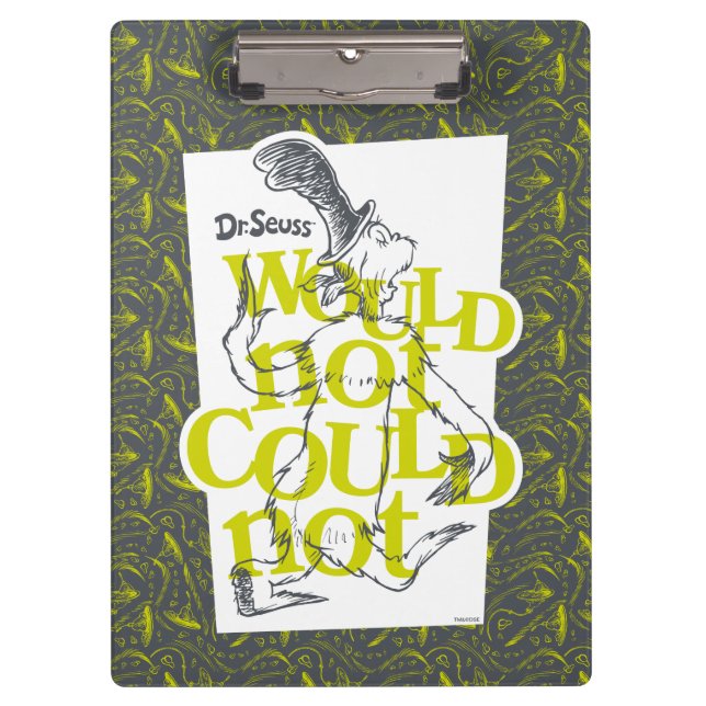 Green Eggs and Ham | Would Not Could Not Clipboard (Front)
