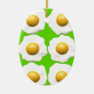 green eggs ceramic tree decoration