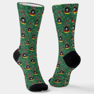 Green Eight Ball  Socks
