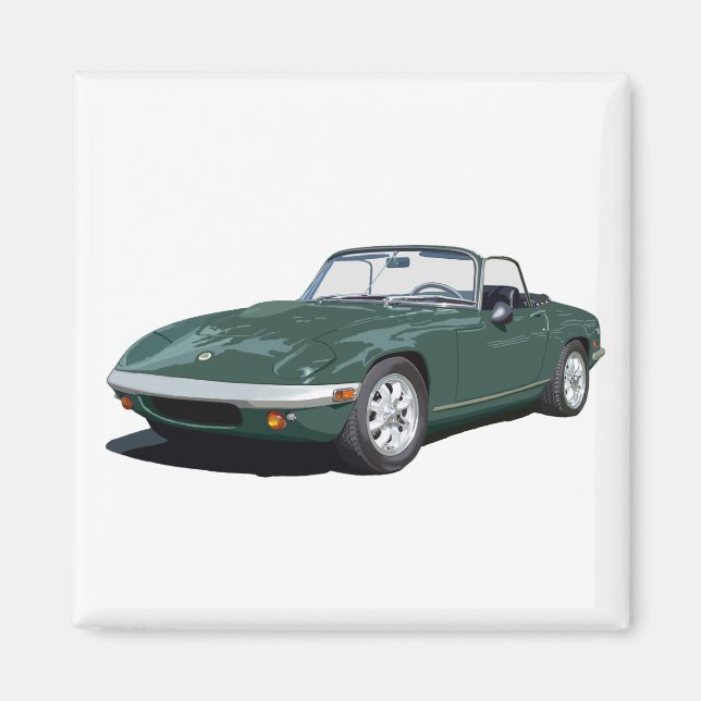 Green Elan S4 Magnet (Front)