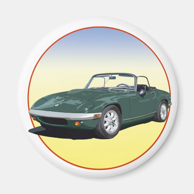 Green Elan S4 Magnet (Front)