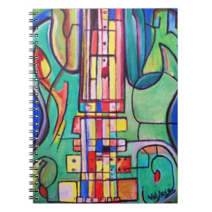 Green Electric Guitar Notebook by ValAries
