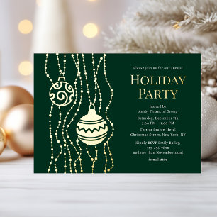 Green Elegant Christmas Party Corporate Holiday