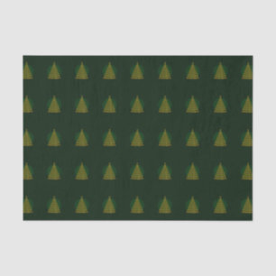 Green Elegant Christmas Tree Tissue Paper