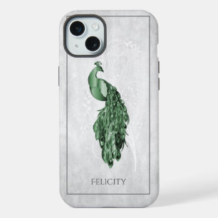 Green Elegant Peacock Case-Mate iPhone Case