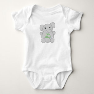 Green Elephant Baby Shower Bodysuit