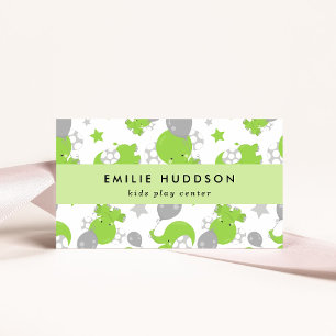 Green Elephants, Kids Play Centre, Activity Centre Business Card