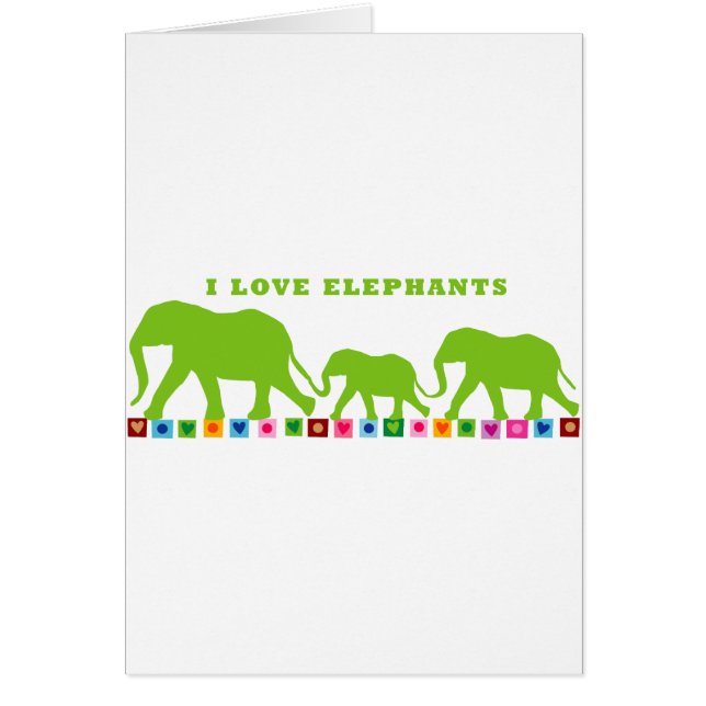 Green Elephants Walking (Front)