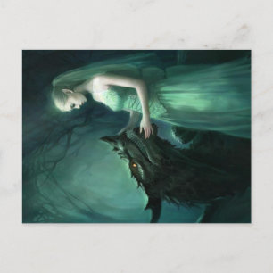 green elf postcard