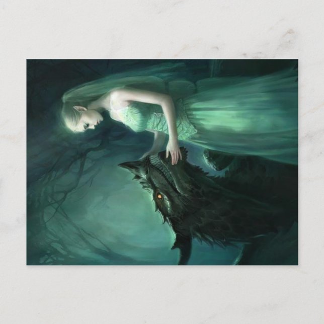 green elf postcard (Front)