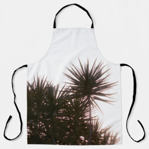 GREEN ELONGATED-LEAF TREE APRON
