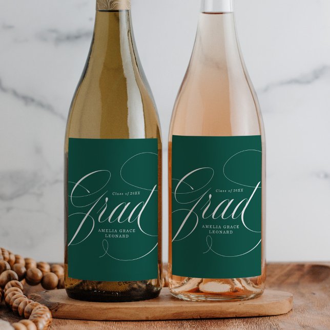 Green | Eloquence Graduation Wine Label (Creator Uploaded)