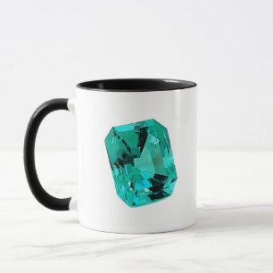 Green Emerald Gemstone Mug