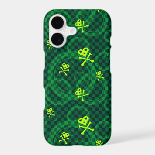 Green Emo Pattern With Circles