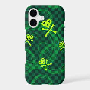 Green Emo Pattern With Circles