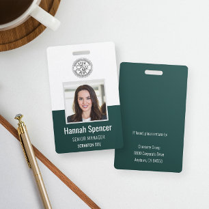 Green   Employee Photo ID Company Security Badge