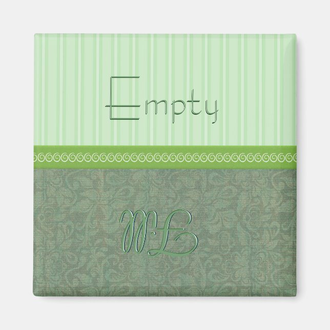 Green Empty Fill Dishwasher Magnet (Front)