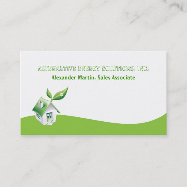 Green Energy Business Card (Front)