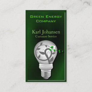 Green Energy Environmental Business Card