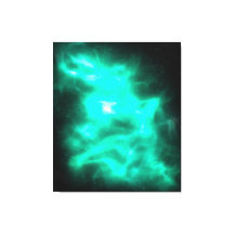 Green Energy Galaxy Art Stretched Canvas