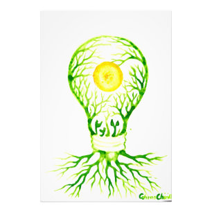 Green energy poster canvas print