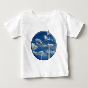 Green Energy Wind Turbine Baby T-Shirt