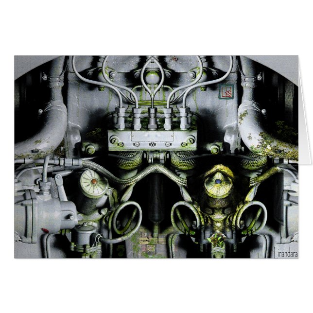 Green Engine Digital Artwork (Front Horizontal)