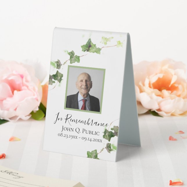 Green English Ivy Vine Watercolor Funeral (In SItu (Wedding))